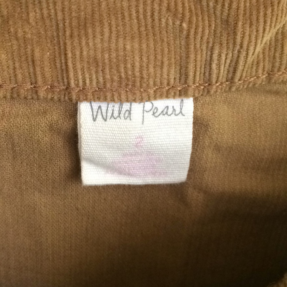 Super cute Wild pearl brown corduroy skirt size 2 - Picture 6 of 6